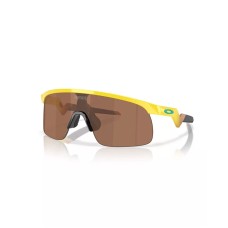 Oakley Солнцезащитные очки Resistor Youth Fit OJ9010 с геометрической оправой из материала O Matter и линзами Prizm Желтый (Yellow)