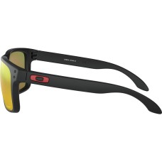 Oakley Очки Holbrook XL Prizm с линзами Plutonite для больших лиц, легкая рама, технология Prizm Черный (Matte Black/Prizm Ruby)
