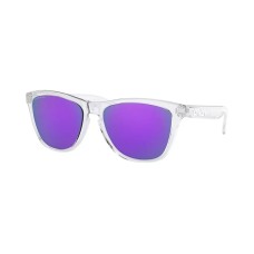 Oakley Мужские солнцезащитные очки с низкой переносицей OO9245 Frogskins 54, в прямоугольной полной оправе Черный (Black)