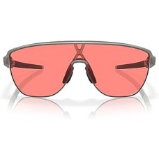 Oakley Прямоугольные солнцезащитные очки с низким мостом и оптимизированным дизайном, технология Prizm Серый (Matte Grey Ink/Prizm Peach)