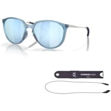 Oakley Женские солнцезащитные очки Sielo OO9288 с аксессуарами – шнурком и комплектом iWear Синий (Matte Stonewash / Prizm Deep Water Polarized)