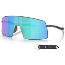Oakley Солнцезащитные очки Oakley Sutro TI OO6013 для мужчин + комплект аксессуаров и дизайнерский набор iWear Синий (Satin Lead / Prizm Sapphire)