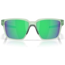 Oakley Солнцезащитные очки с квадратной оправой, регулируемыми дужками из проволоки и линзами Prizm для яркости Зеленый (Matte Transparent Jade/Prizm Jade)