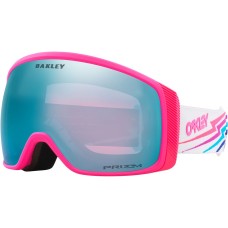 Oakley Лыжные очки Flight Tracker M с технологией Prizm, антифог, гибкая рама, защита от UV Белый (White Bolt/Prizm Saph)