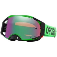 Oakley MX-очки Airbrake с защитными линзами Plutonite™ и 5-мм системой Roll-Off, включая 2 рулона пленки и 7 съемных защитных пленок Зеленый (Moto Green)