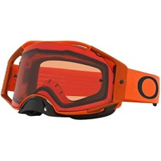 Oakley MX-очки Airbrake с защитными линзами Plutonite™ и 5-мм системой Roll-Off, включая 2 рулона пленки и 7 съемных защитных пленок Оранжевый (Moto Orange Strap/Prizm Mx Bronze Lens)