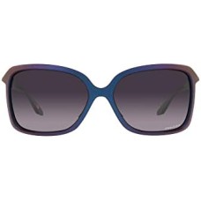 Oakley Женские солнцезащитные очки «Бабочка» с оправой O-Matter и защитными линзами Prizm Фиолетовый (Matte Cyan/Purple Colorshift/Prizm Grey Gradient)
