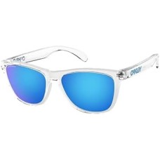 Oakley Мужские солнечные очки Oakley Frogskins OO9013 + комплект Leash + набор дизайнерских аксессуаров iWear Прозрачный (Crystal Clear/Prizm Sapphire)