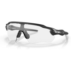 Oakley Мужские солнцезащитные очки Oakley Radar EV Path OO9208 + комплект Leash + набор для ухода iWear Care Черный (Steel/Clear-black Iridium Photo)