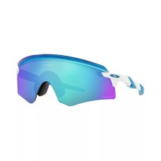 Oakley Мужские солнцезащитные очки Encoder OO9471 36, прямоугольная оправа, крупный размер, поликарбонатные линзы Белый (POLISHED WHITE/PRIZM SAPPHIRE)