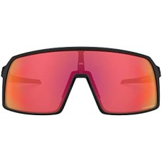 Oakley Мужские прямоугольные солнцезащитные очки Sutro с линзами Plutonite и технологией PRIZM Черный (Matte Black/Prizm Trail Torch)