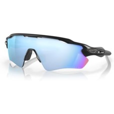 Oakley Мужские солнцезащитные очки Oakley Radar EV Path OO9208 + комплект Leash + набор для ухода iWear Care Черный (Matte Black/Prizm Deep H2o Polar)
