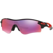 Oakley Мужские солнцезащитные очки Oakley Radarlock Path (A) с UV-защитой, легкой конструкцией и широким обзором Черный (Polished Black/Prizm Road)
