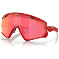 Oakley Мужские солнцезащитные очки Oakley Wind Jacket 2.0 OO9418 + ремешок-аксессуар в комплекте + набор iWear для ухода Красный (Matte Redline / Prizm Snow Torch)