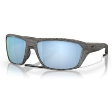 Oakley Мужские солнцезащитные очки Oakley OO9416 Split Shot прямоугольной формы с антибликовым покрытием и обязательным шнурком Синий (Woodgrain/Prizm Deep Water Polarized)