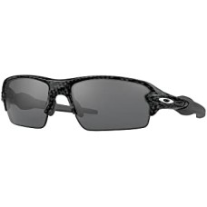 Oakley Солнцезащитные очки мужские прямоугольной формы, модель Flak 2.0, с низкой посадкой для носа Серый (Carbon Fiber/Slate Iridium)