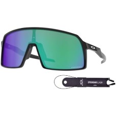 Oakley Солнцезащитные очки Oakley Sutro Low Bridge Fit Asian Fit OO9406A с защитным шнурком и дизайнерским комплектом iWear Черный (Black Ink / Prizm Jade)