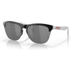Oakley Солнцезащитные очки Frogskins Lite, матовые черные, серебряные, с линзами Prizm Black, 63 мм Нет цвета (NOCOLOR)