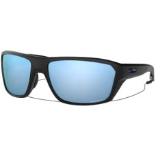 Oakley Мужские солнцезащитные очки Oakley OO9416 Split Shot прямоугольной формы с антибликовым покрытием и обязательным шнурком Черный (Matte Black/Prizm Deep Water Polarized)