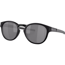 Oakley Солнцезащитные очки Latch Prizm: поляризационные линзы, ретро-стиль, ударопрочная оправа, встроенный зажим Черный (Matte Black/Prizm Black Iridium)