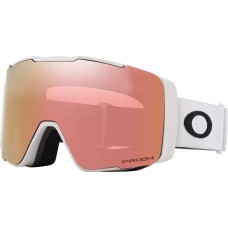 Oakley Очки для Лыж с защитой от запотевания и царапин, легкие, Плутонистовые линзы, Призм и Иридиум Золотой (Matte White Rosegold/Sapphire)