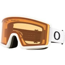 Oakley Сноубордические очки Target Line L с большой цилиндрической линзой и защитой от ударов Белый (Matte White Strap/Persimmon Lens)