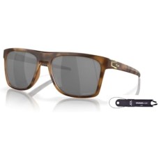 Oakley Мужские прямоугольные солнцезащитные очки 57MM с шнурком и дизайнерским комплектом iWear Черный (Matte Brown Tortoise / Prizm Black Polarized)