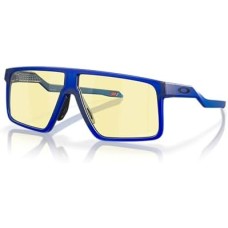 Oakley Мужские прямоугольные солнцезащитные очки с инновационной архитектурой для игр и регулируемыми носоупорами Синий (Matte Crystal Blue/Prizm Gaming)