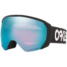 Oakley Лыжные очки Flight Path L с защитой от ультрафиолета и системой антифог, Черные Черный (Factory Pilot Black Strap/Prizm Snow Sapphire Iridium Lens)