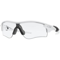 Oakley Мужские солнцезащитные очки Oakley Radarlock Path (A) с UV-защитой, легкой конструкцией и широким обзором Черный (Polished White/Clear Black Iridium Photochromic)