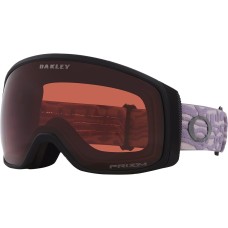 Oakley Лыжные очки Flight Tracker M с технологией Prizm, антифог, гибкая рама, защита от UV Toadstool Wave/Prizm Garnet