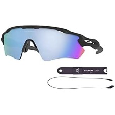 Oakley Мужские солнцезащитные очки Oakley Radar EV Path OO9208 + комплект Leash + набор для ухода iWear Care Черный (Matte Black Camo/Prizm Deep Water Polarized)