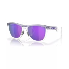 Oakley Мужские круглые солнцезащитные очки Frogskins Hybrid, O Matter, линзы Prizm Прозрачный (Matte Lilac, Prizm Clear)