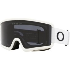 Oakley Цилиндрические лыжные маски Target Line S с низким профилем и улучшенной видимостью Белый (Matte White Strap/Dark Grey Lens)