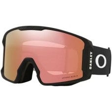 Oakley Лыжные очки Line Miner с цилиндрической линзой для отличного периферийного обзора Черный (Matte Black Strap/Prizm Rose Gold Iridium Lens)