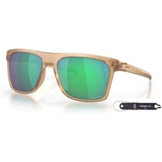 Oakley Мужские прямоугольные солнцезащитные очки 57MM с шнурком и дизайнерским комплектом iWear Коричневый (Matte Sepia / Prizm Jade)