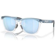 Oakley Солнцезащитные очки Oakley OO9284 Frogskins Range с круглыми линзами из биоматериала, защита от UV Прозрачный (Transparent Stonewash/Clear/Prizm Deep Water Polarized)