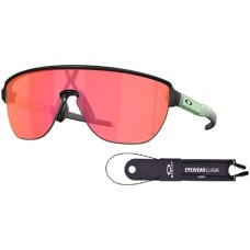 Oakley Мужские солнцезащитные очки Oakley OO9248 Corridor Shield с набором дизайнерских аксессуаров iWear Черный (Matte Black / Prizm Trail Torch)