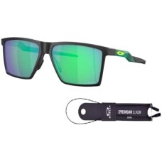 Oakley Солнцезащитные очки квадратной формы Oakley Futurity OO9482 для мужчин и женщин + набор аксессуаров и футляр для ношения Черный (Satin Black / Prizm Jade)