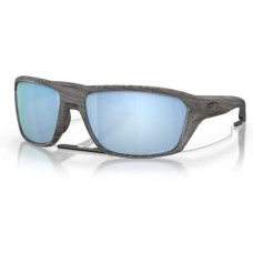 Oakley Мужские прямоугольные солнцезащитные очки с аксессуарами: шнурок и комплект для чистки линз Синий (Woodgrain / Prizm Deep Water Polarized)