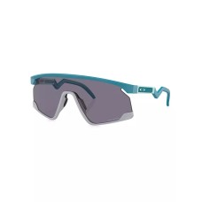 Oakley Солнцезащитные очки BXTR прямоугольной формы с технологией Prizm и защитой 100% UV Синий (TEAL GREY BLUE GREY)