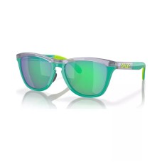 Oakley Мужские круглые солнцезащитные очки Frogskins с линзами Prizm и полным ободком Фиолетовый (Lilac, Celeste)