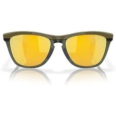 Oakley Солнцезащитные очки Oakley OO9284 Frogskins Range с круглыми линзами из биоматериала, защита от UV Зеленый (Dark Brush/Olive Ink/Prizm 24k Polarized)