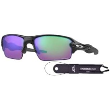 Oakley Мужские очки Oakley Flak 2.0 для низкой переносицы с азиатской посадкой + дополнительные аксессуары Черный (Polished Black / Prizm Golf)