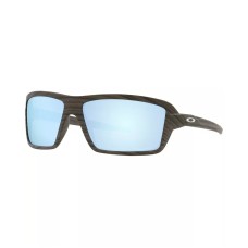 Oakley Мужские поляризованные солнцезащитные очки, размер 63 Коричневый (Woodgrain)