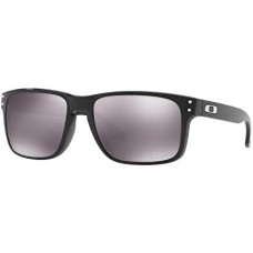 Oakley Мужские солнцезащитные очки Holbrook с квадратной оправой, 100% защита от UVA/UVB/UVC Черный (Polished Black/Prizm Black)