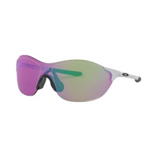 Oakley Мужские солнцезащитные очки EVZero Swift 38 с низким мостом, прямоугольной оправой и зеркальными линзами Серебряный (Silver-Tone)