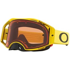 Oakley MX-очки Airbrake с защитными линзами Plutonite™ и 5-мм системой Roll-Off, включая 2 рулона пленки и 7 съемных защитных пленок Оранжевый (Moto Yellow Strap/Prizm Mx Bronze Lens)