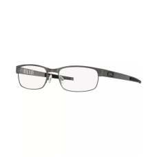 Oakley Мужские прямоугольные очки OX5038 Metal Plate с полной оправой из титана, размер линз 55/18/140 Серебряный (Silver)