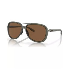 Oakley Женские овальные очки Split Time OO4129 с линзами Prizm, материал C5 Зеленый (Matte Olive Ink)